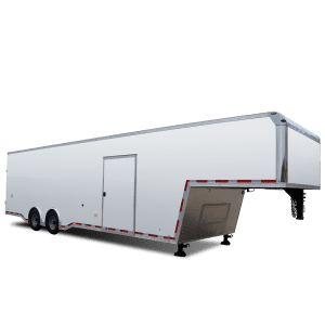 Pursuit Gooseneck - Auto Hauler - Race Trailer - White - Pace American