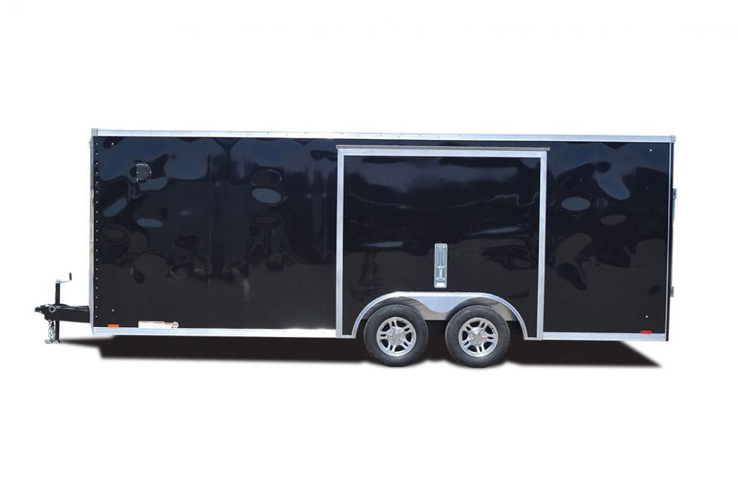 Elite Aluminum Auto Hauler - Race Trailer - Black - Pace American